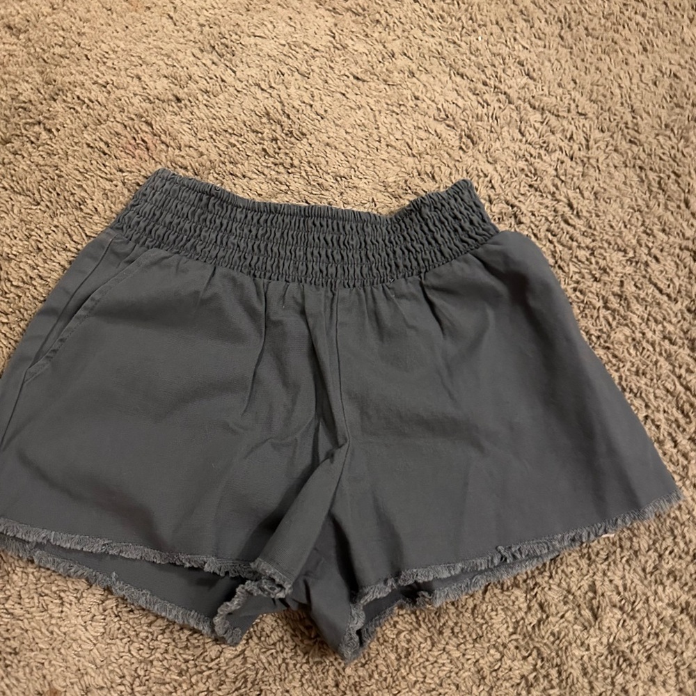 Women's Gray Casual Shorts